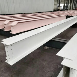 pink steel column beam